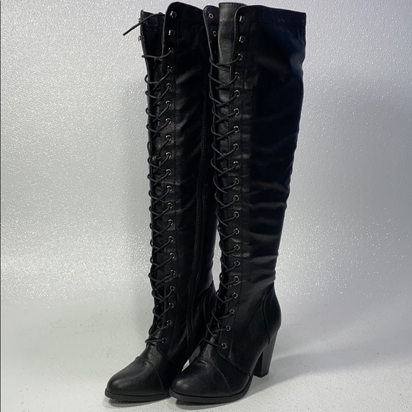 Forever Link Shoes - Camila48 by Forever Link Over Knee High Heel Boot